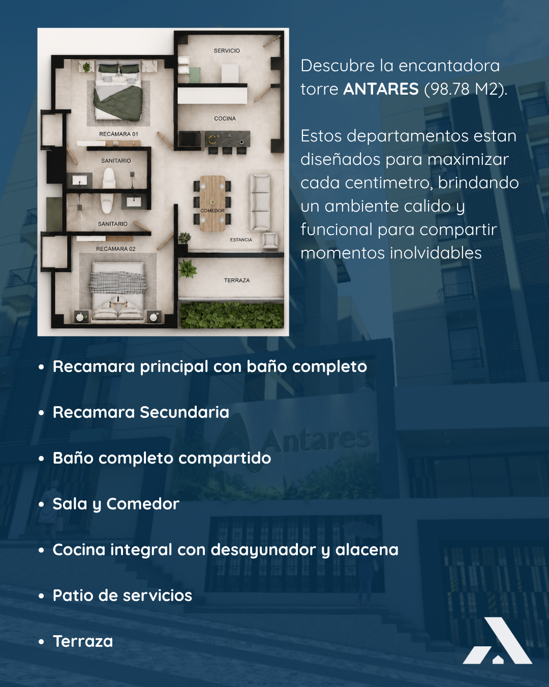 Modelo Departamentos Antares en Antares / Altima, Tuxtla Gutiérrez, Chiapas — foto 5